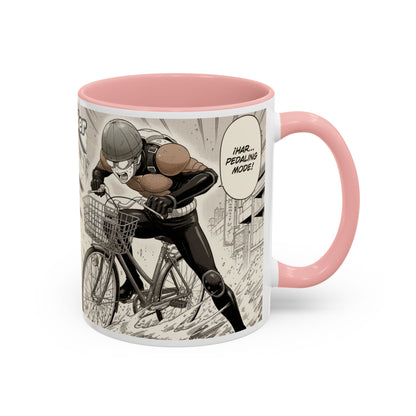 Mumen Rider Comic Panel Coffee Mug  Anime Hero Bike Design (11/15oz)