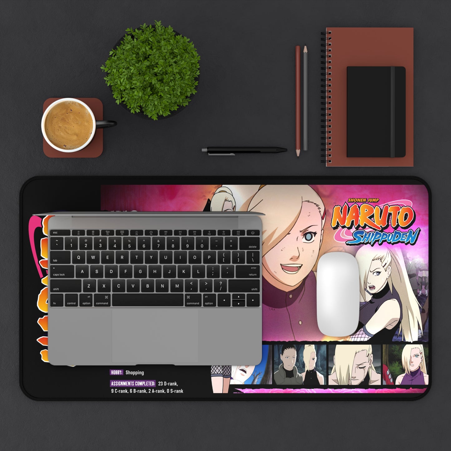 Ino Yamanaka Naruto Desk Mat | Anime Gaming Mouse Pad