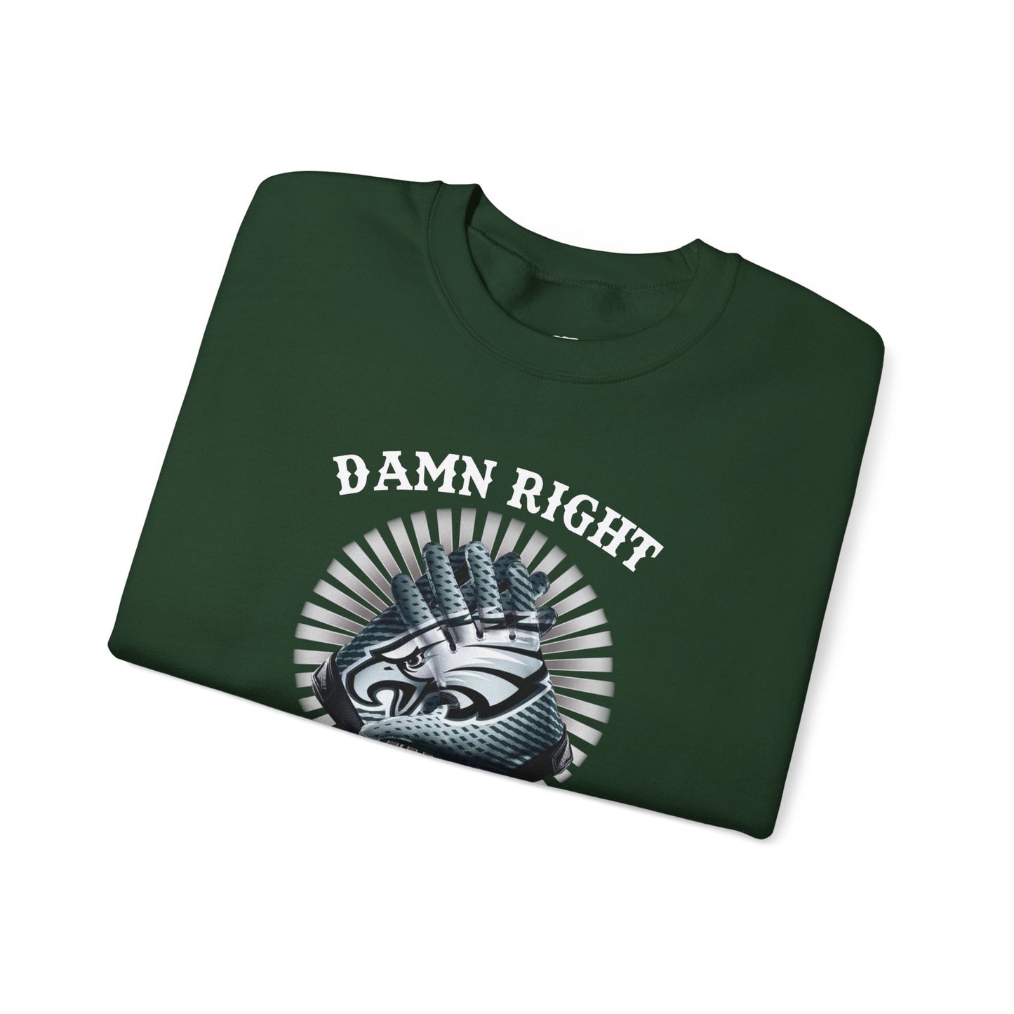 Customized “Damn Right I Am an Eagles Fan Now and Forever” Football Fan Pullover
