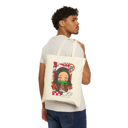 Nezuko Canvas Tote Bag | Demon Slayer Inspired Tote Bag