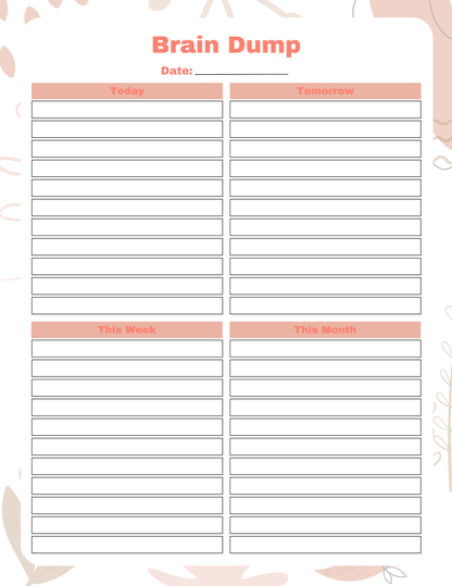 Brain Dump Bundle | Digital Download