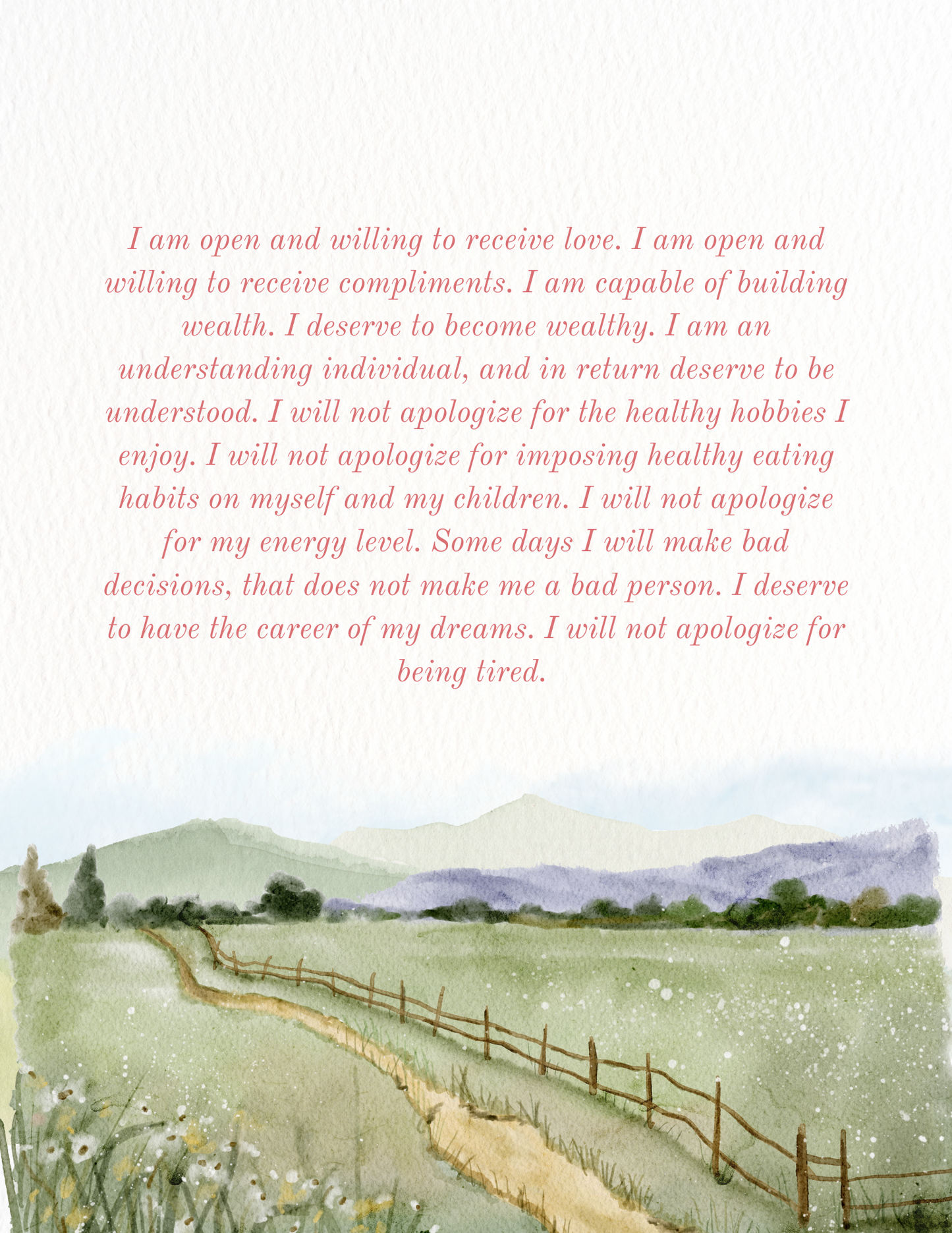 Positive Affirmations For Women | Digital Download