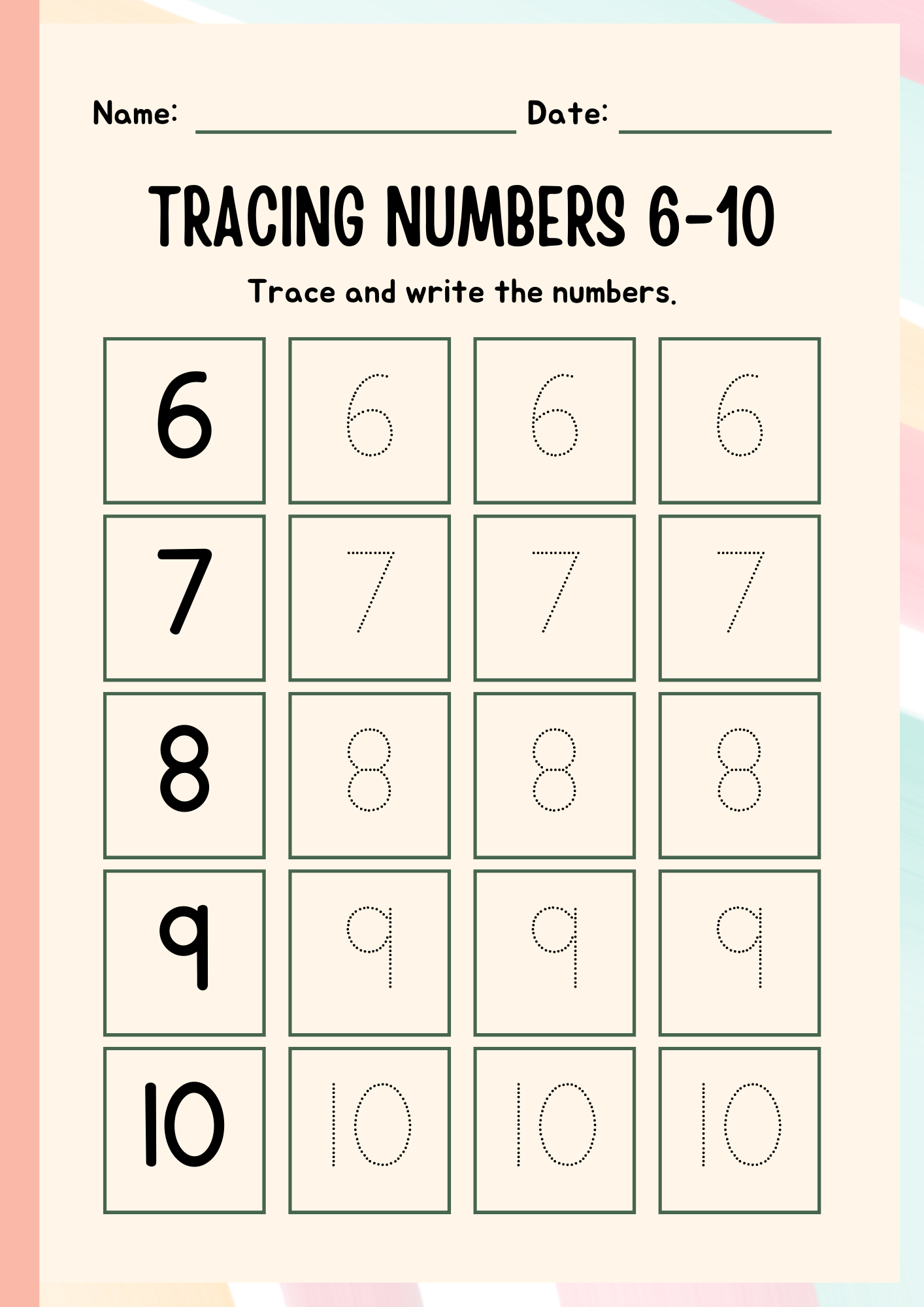 Pre-School Learning Pack | Digital Download