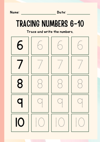 Pre-School Learning Pack | Digital Download