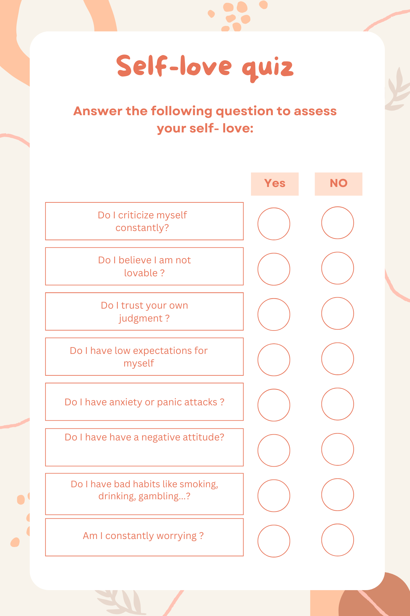 Self Love Workbook | Digital Downloads