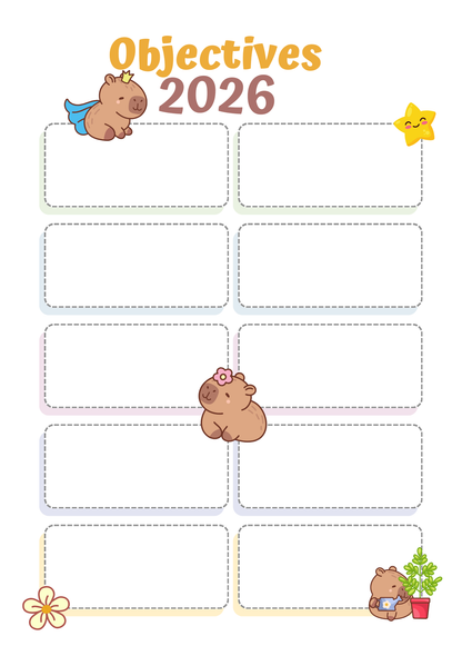 Capybara 2026 Planner | Digital Download