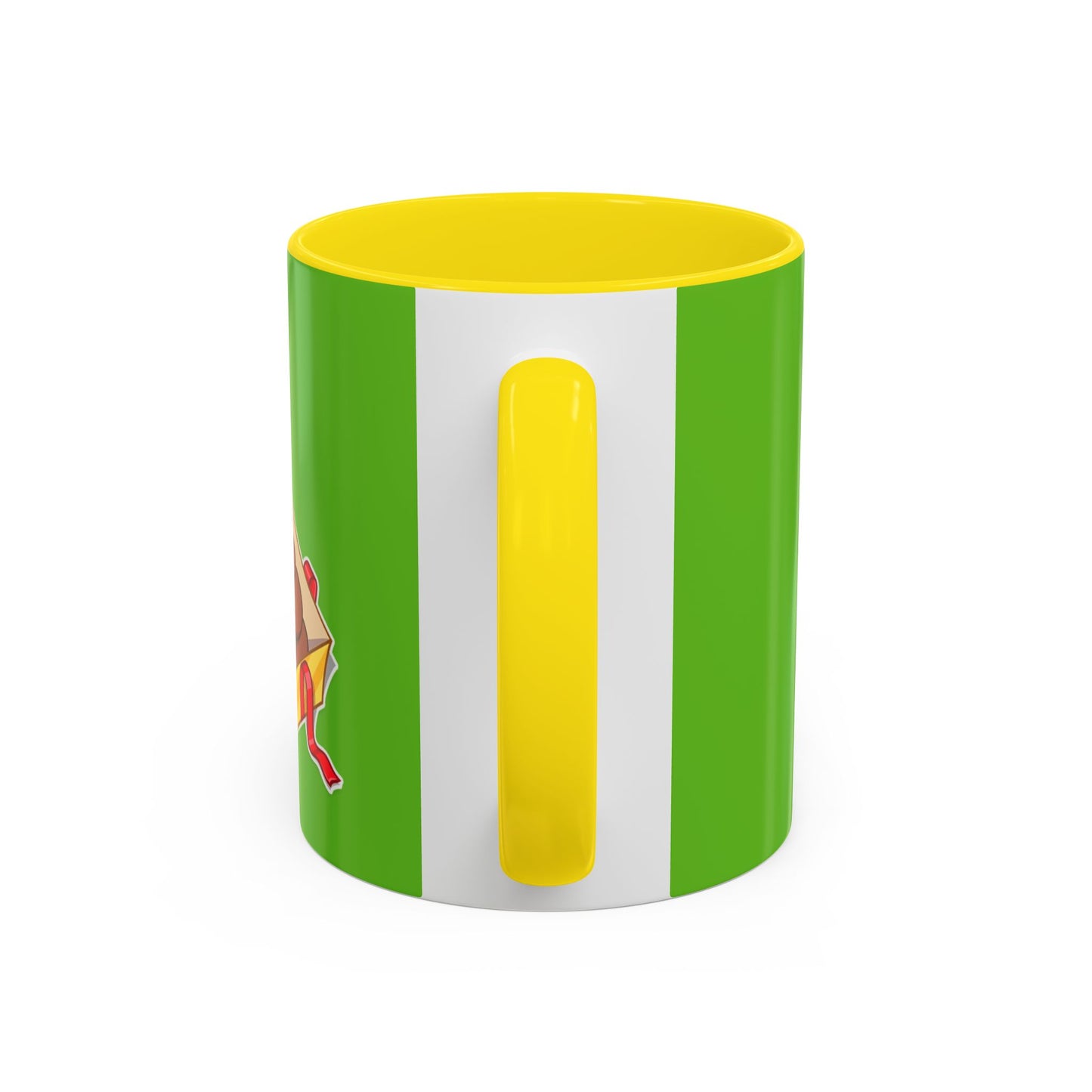 Grinch Character with Poop Present Mug | Accent Coffee Mug