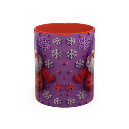Knit Santa Pattern Mug | Accent Coffee Mug