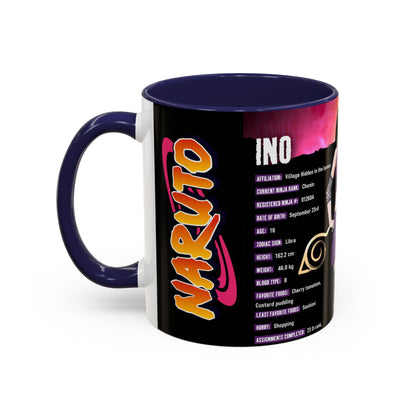 Naruto Shippuden Ino Anime Accent Coffee Mug — 11/15oz