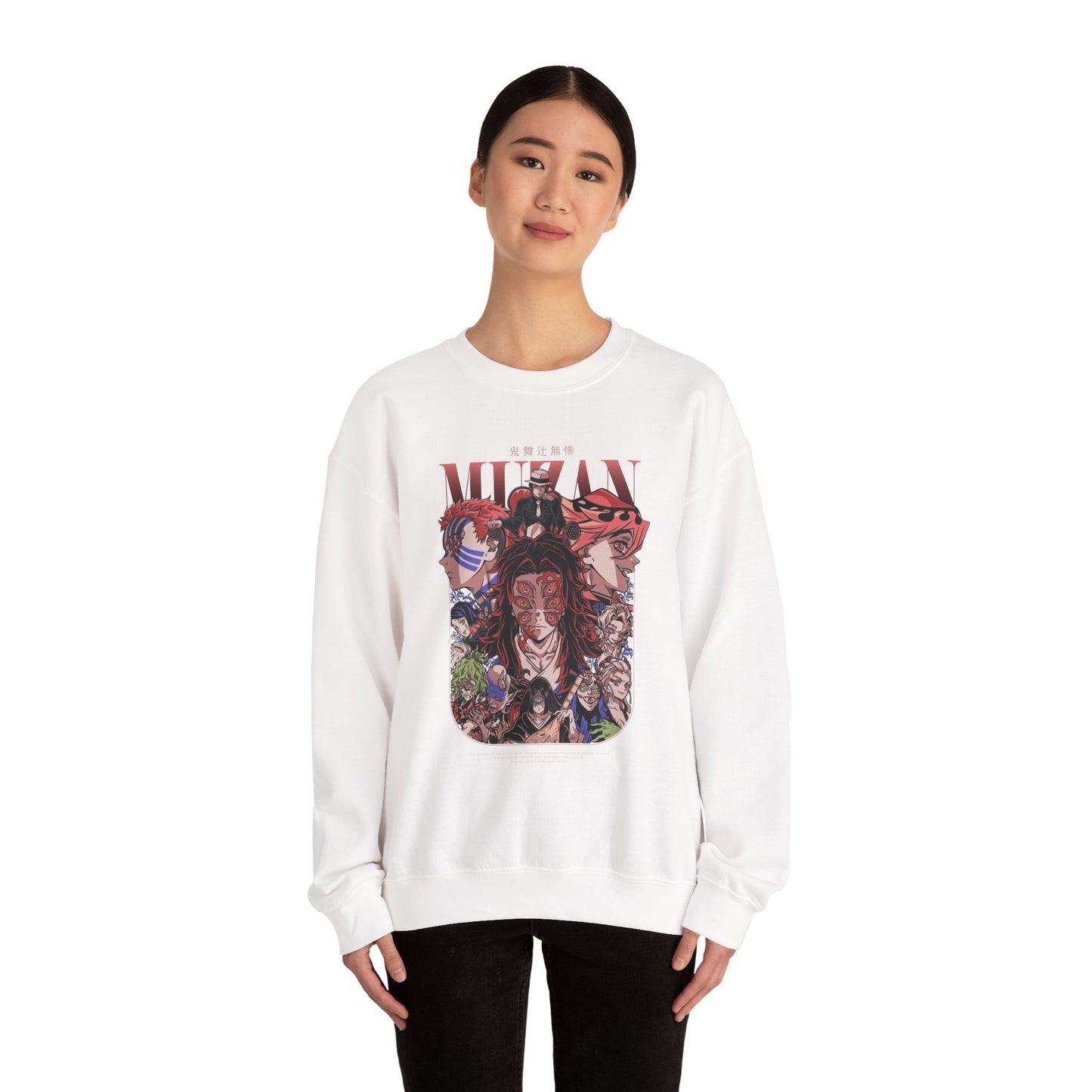 Demon Slayer Character Collage Sweatshirt | Anime Graphic Crewneck