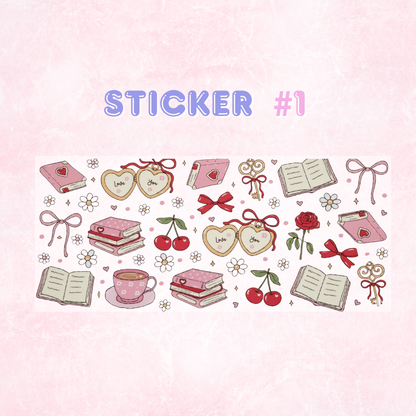 UV DTF Valentines Themed Stickers