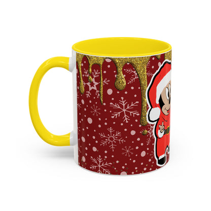 Grinch and Mouse Santa Mug | Accent Coffee Mug 11oz 15oz