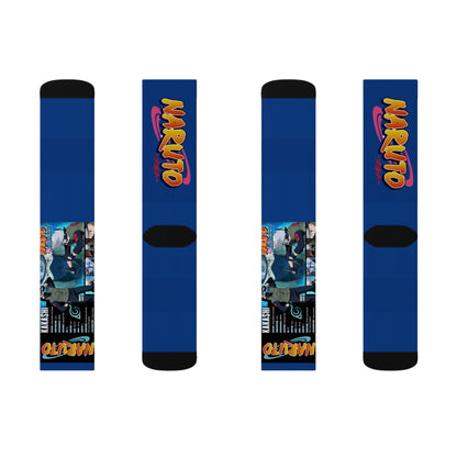 Naruto Collage Socks | Anime Character Sublimation Socks