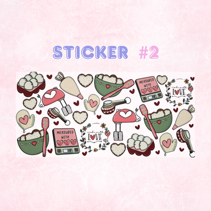 UV DTF Valentines Themed Stickers