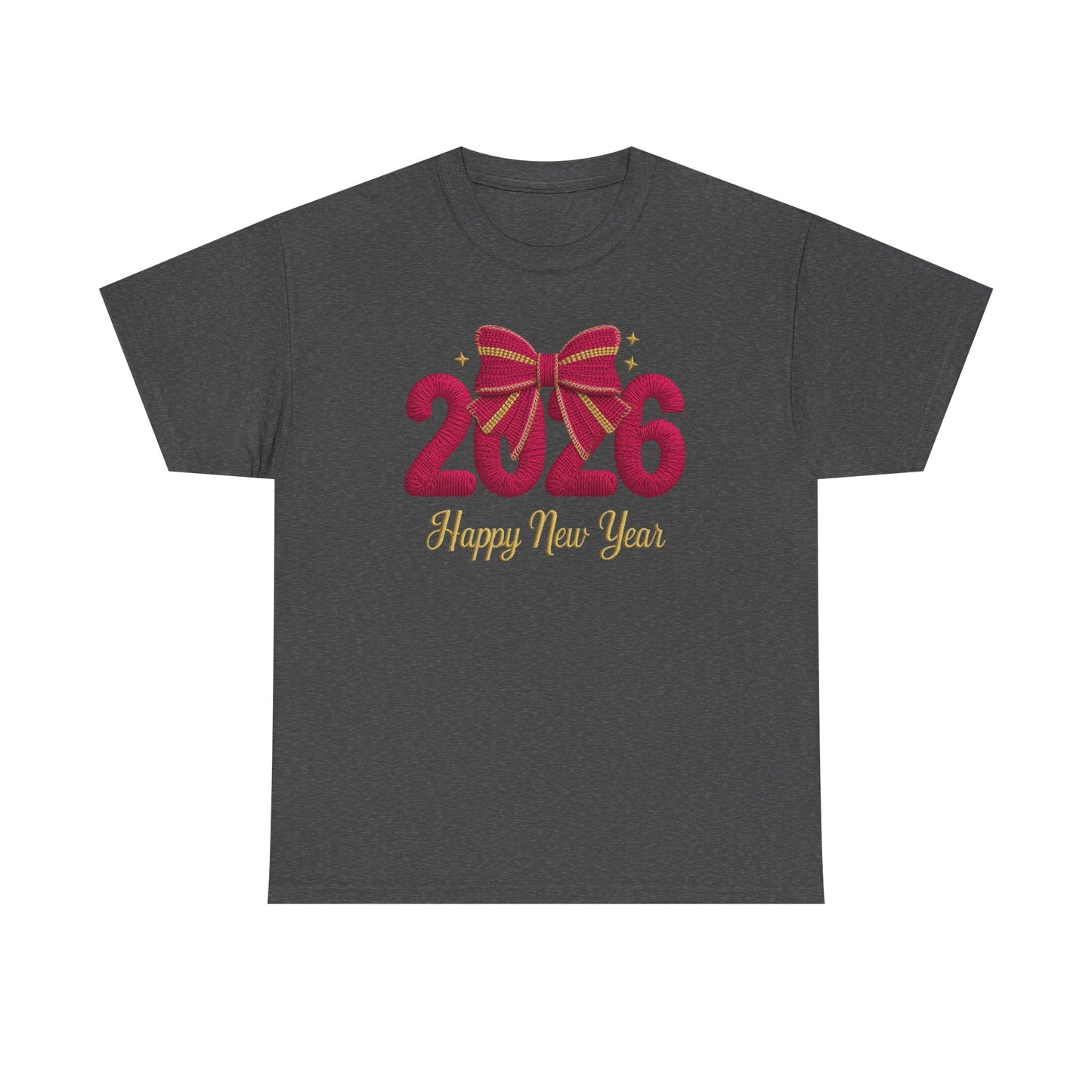 2026 Happy New Year Tee Festive Ribbon New Year Day T-Shirt