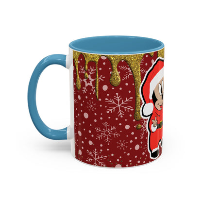 Grinch and Mouse Santa Mug | Accent Coffee Mug 11oz 15oz
