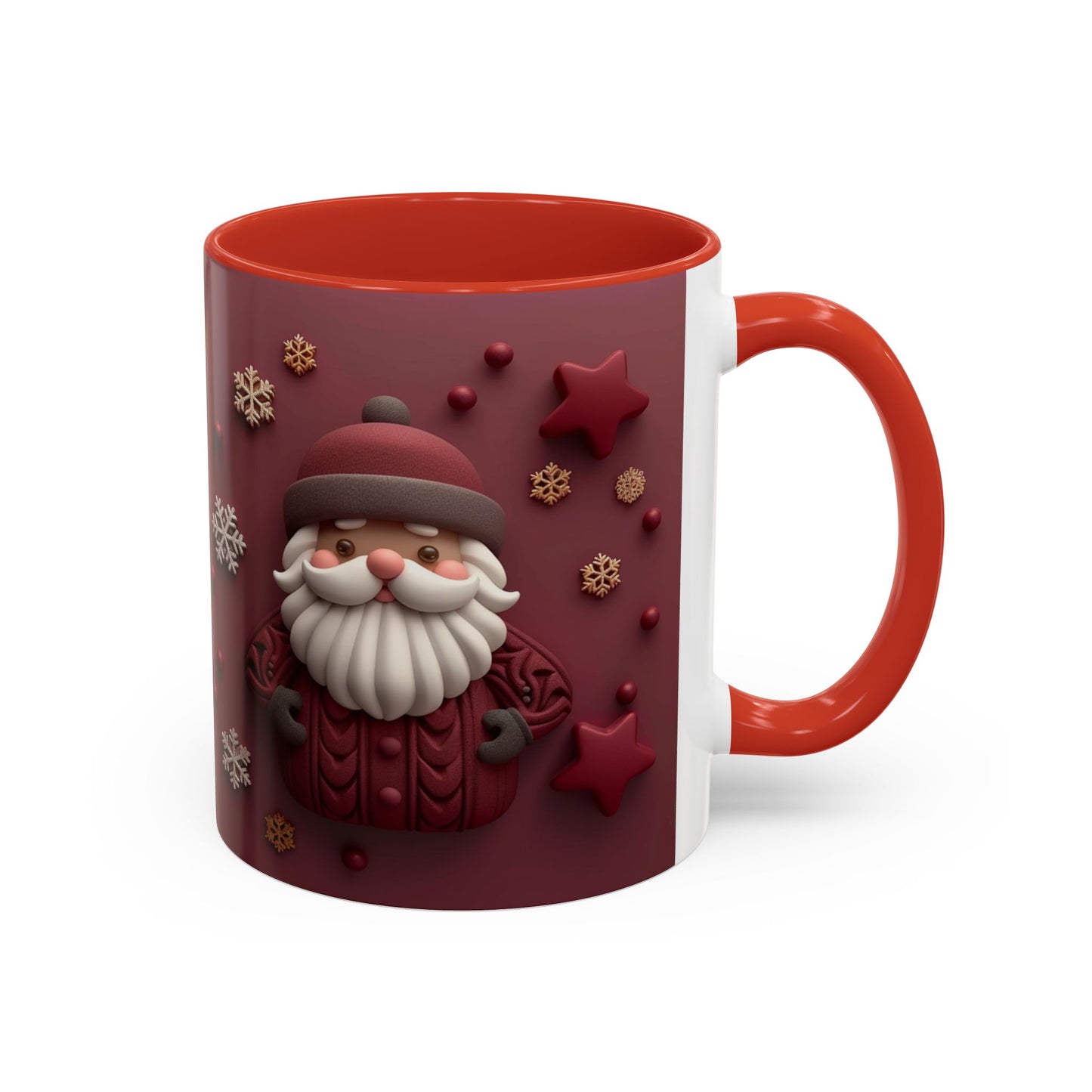 Cute Santa Face Holiday Mug | Christmas Accent Coffee Mug