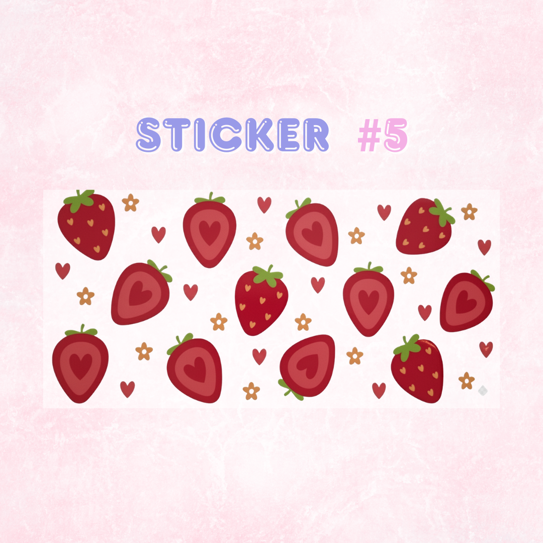 UV DTF Valentines Themed Stickers