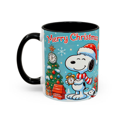 Beagle Chistmas Illustration Mug | Accent Coffee Mug 11oz 15oz