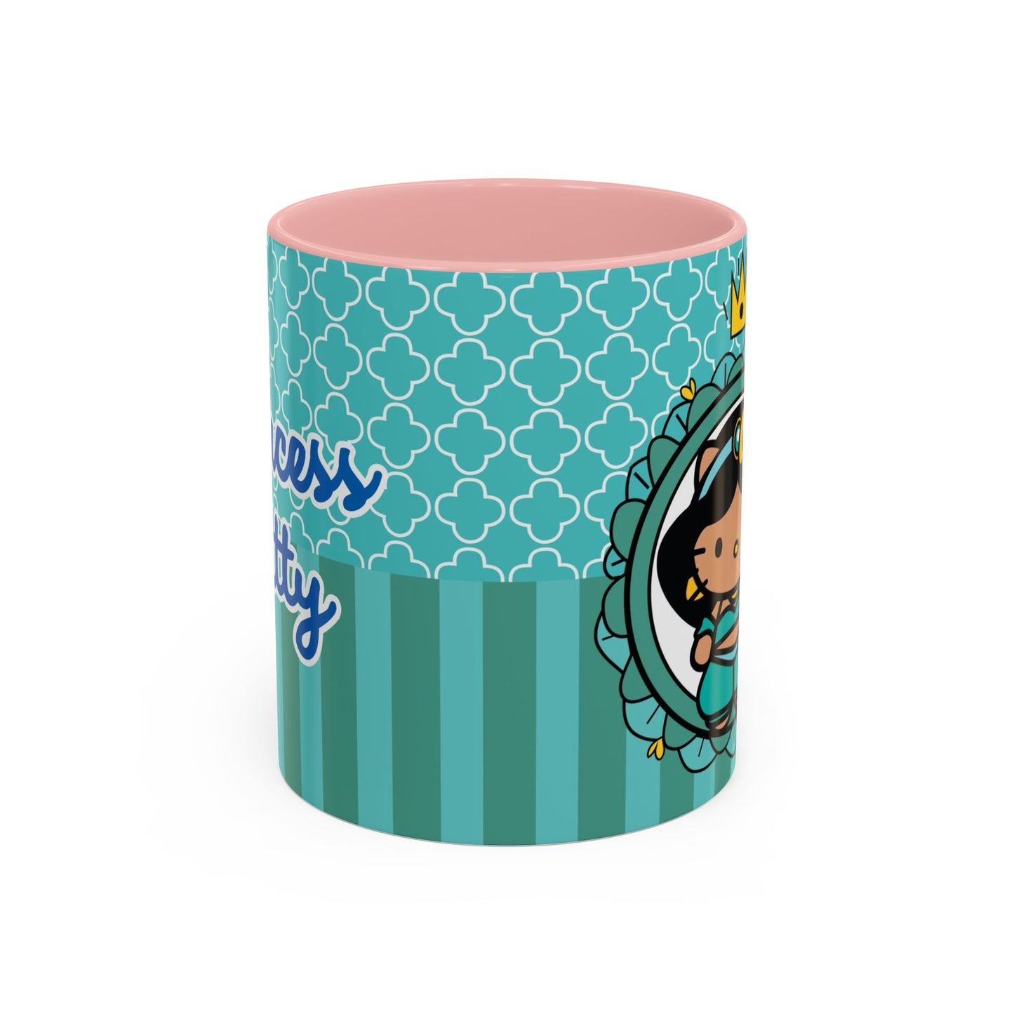 Princess Girl Cartoon Teal Accent Coffee Mug | 11oz 15oz