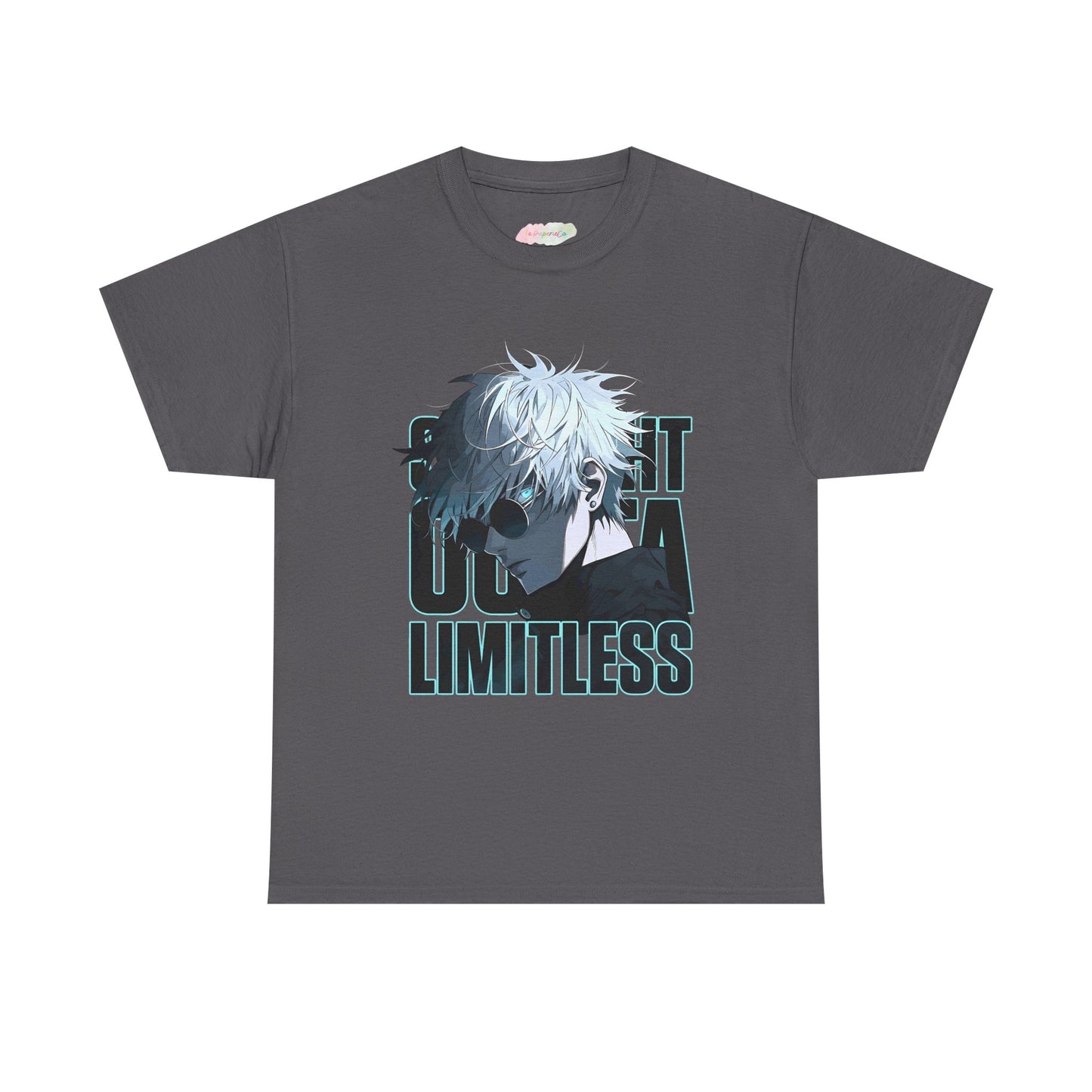 Anime White-Haired Character Limitless Tee | Illustrated Portrait, Graphic Shirt