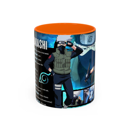Naruto Kakashi Accent Coffee Mug  Anime Character Collage 11/15oz