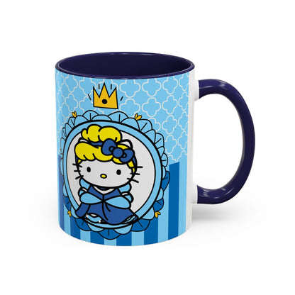 Princess Kitty Portrait Mug | Accent Coffee Mug