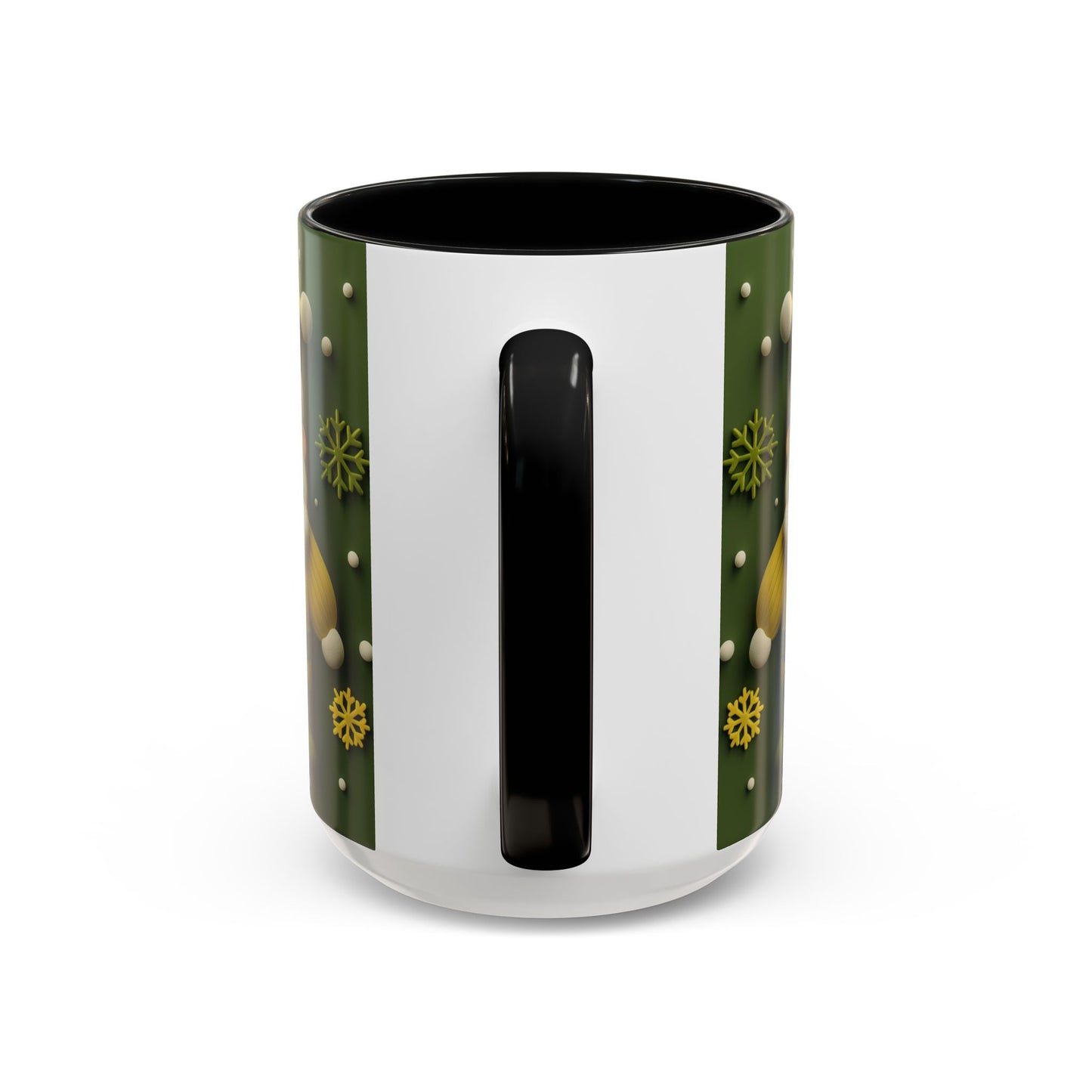 Yellow Santa Holiday Mug | Christmas Accent Coffee Mug (11,15oz)