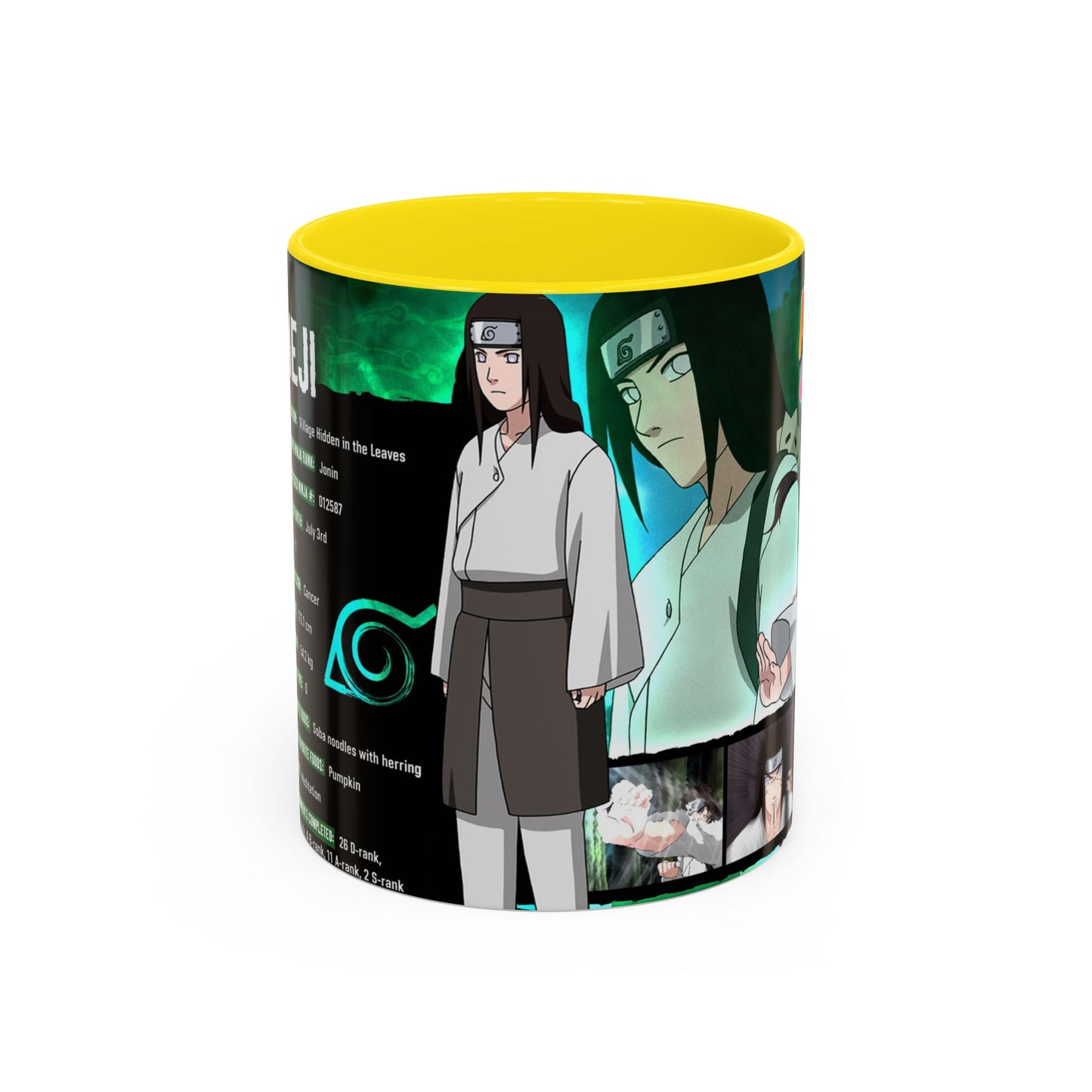 Naruto Shippuden Neji Accent Coffee Mug | Coffee Mug (11/15oz)