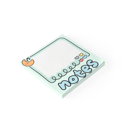 Kawaii Moon Notes Post-it Note Pad | Cute Heart Doodle Memo
