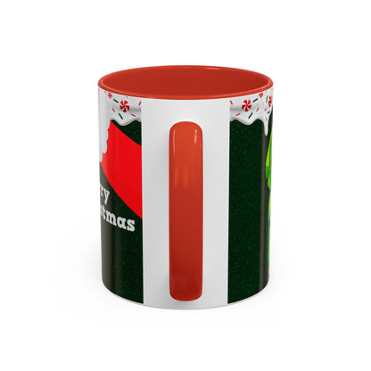 Grinch Merry Christmas Mug | Accent Coffee Mug 11oz 15oz