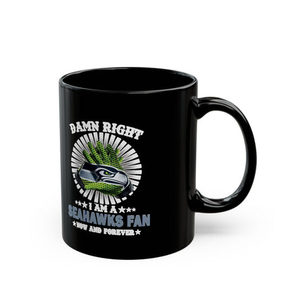 Seahawks Grunge Black Coffee Mug (11oz & 15oz)