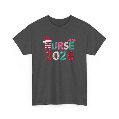 Nurse 2026 Christmas Tee Holiday Nursing Grad TShirt