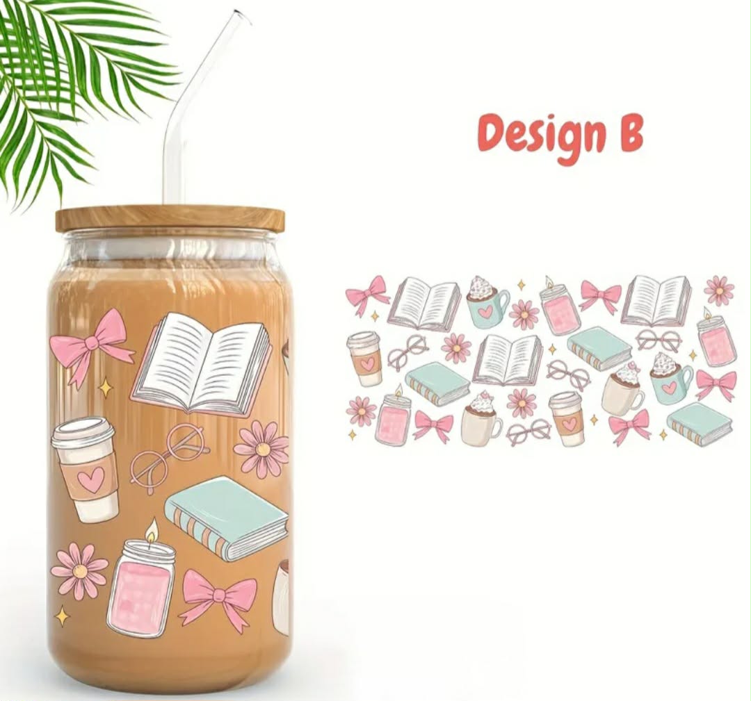 Booklover Cutesy UV DTF Sticker | Water Resistant