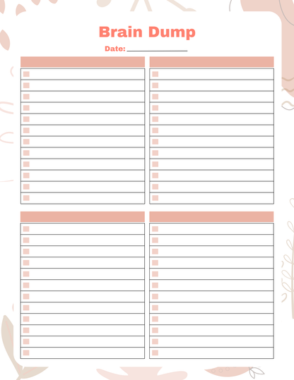 Brain Dump Bundle | Digital Download