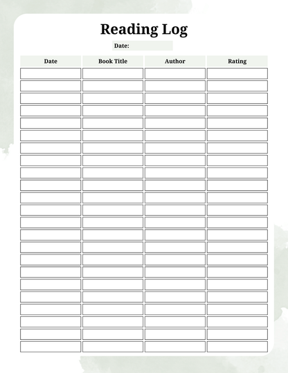 Digital Reading Journal | Digital Download