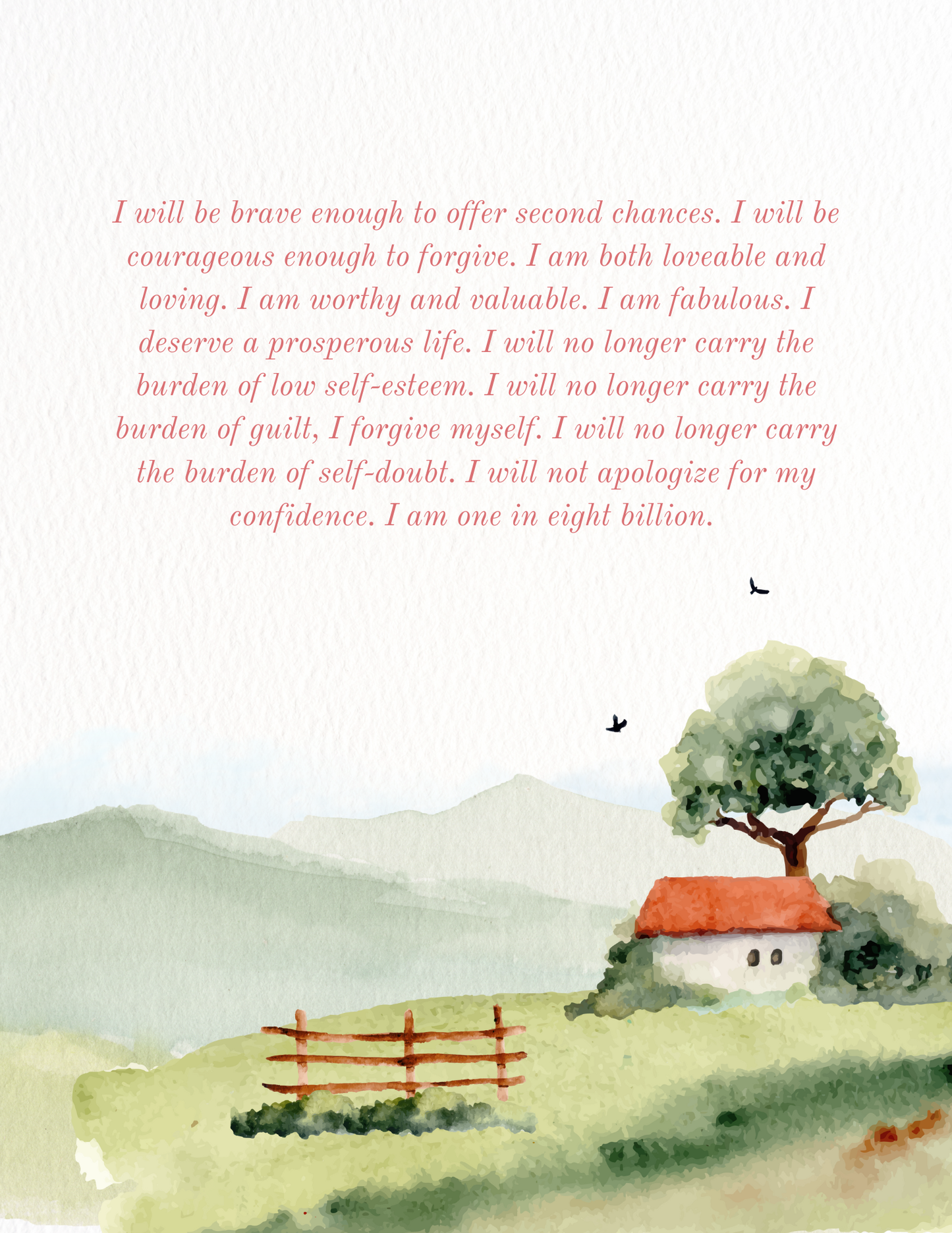 Positive Affirmations For Women | Digital Download