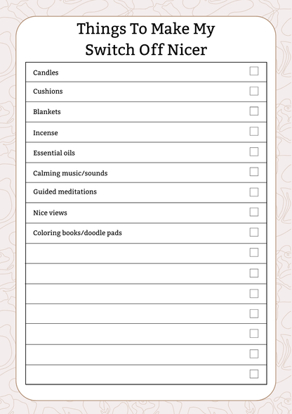 Switch Off Journal | Digital Download