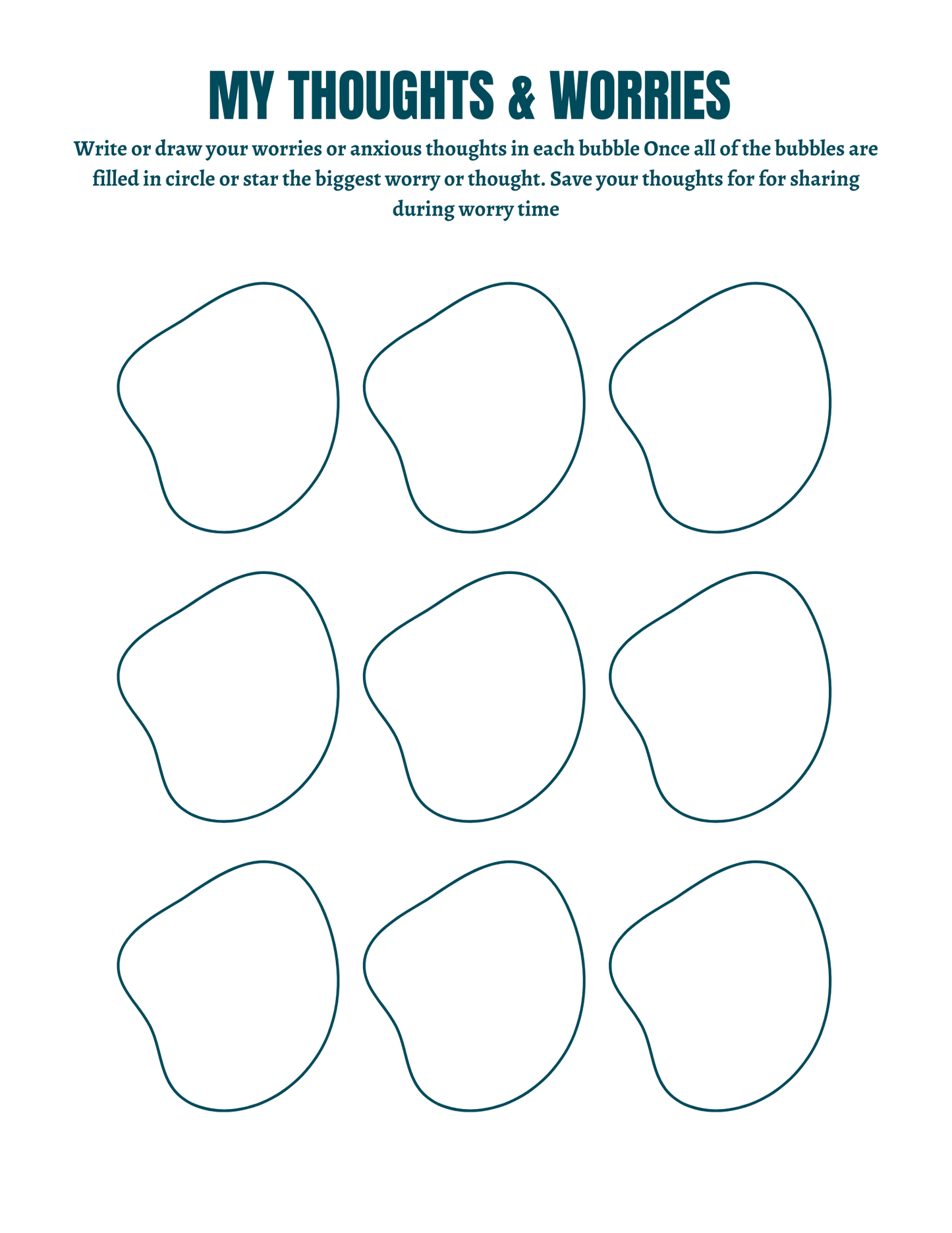 Self Control Activity Book | Digital Download