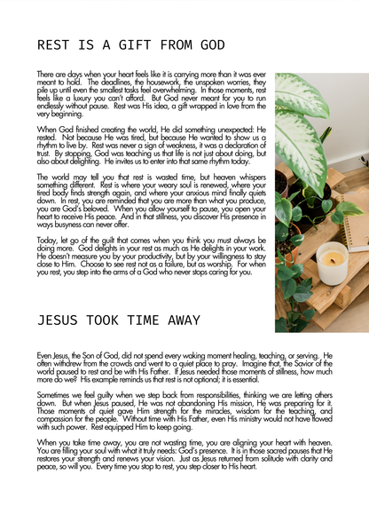 It's Okay to Take a Break | Daily Devotional Journal