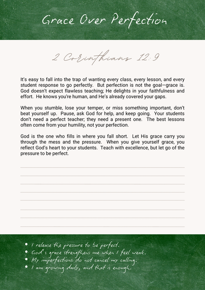 Chalkboard & Calling | Devotional Journal