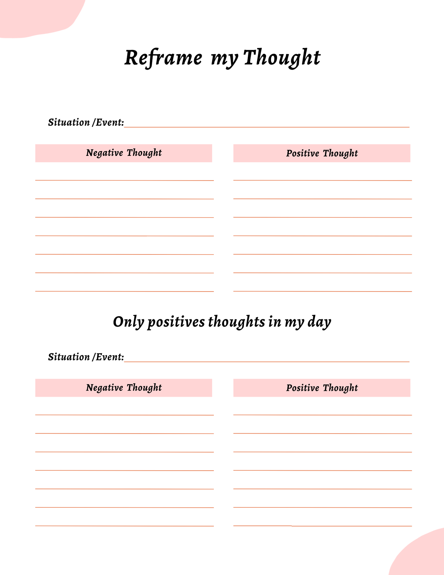Gratitude Journal With Prompts | Digital Download