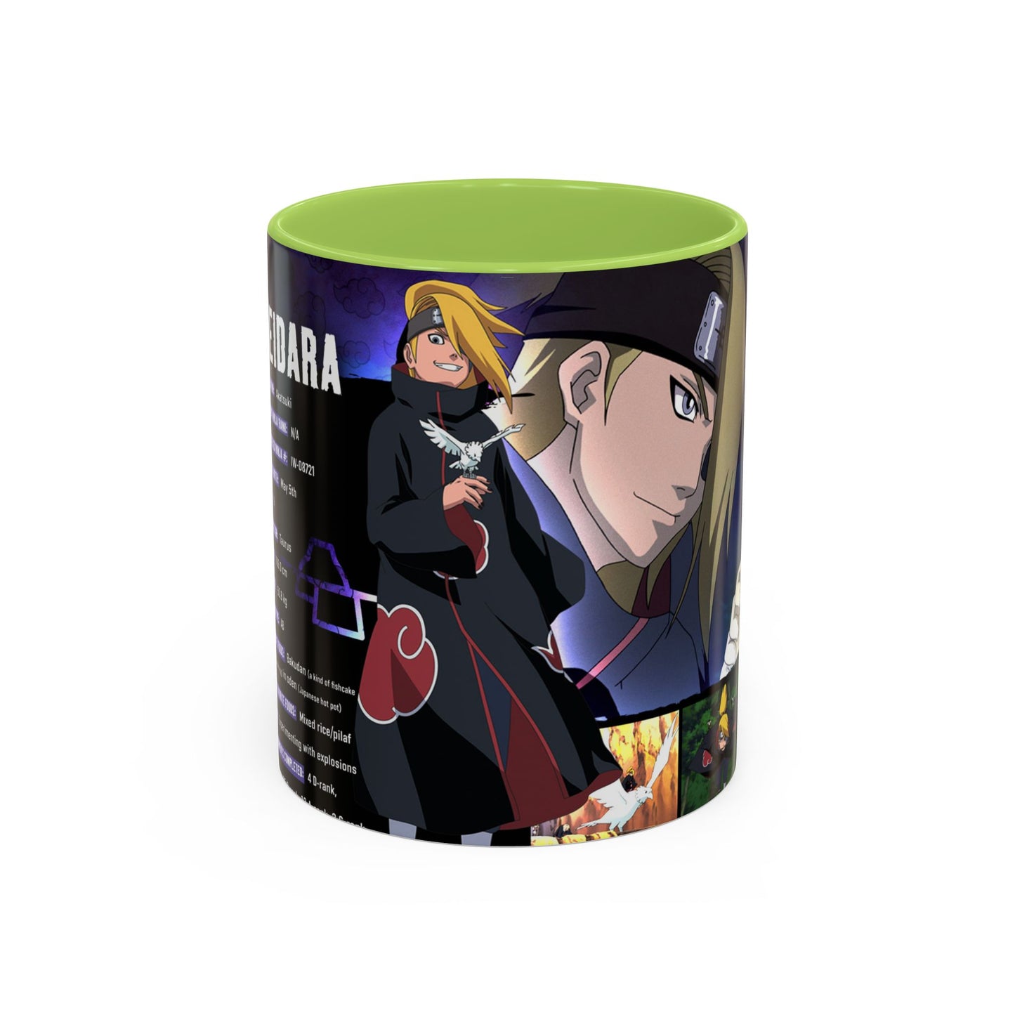 Deidara Naruto Shippuden Accent Coffee Mug  Anime Art Collector Mug (11/15oz)