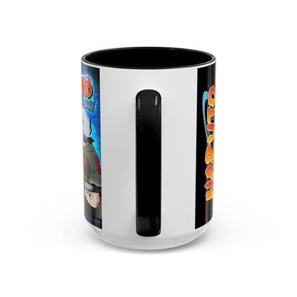 Naruto Kakashi Accent Coffee Mug  Anime Character Collage 11/15oz