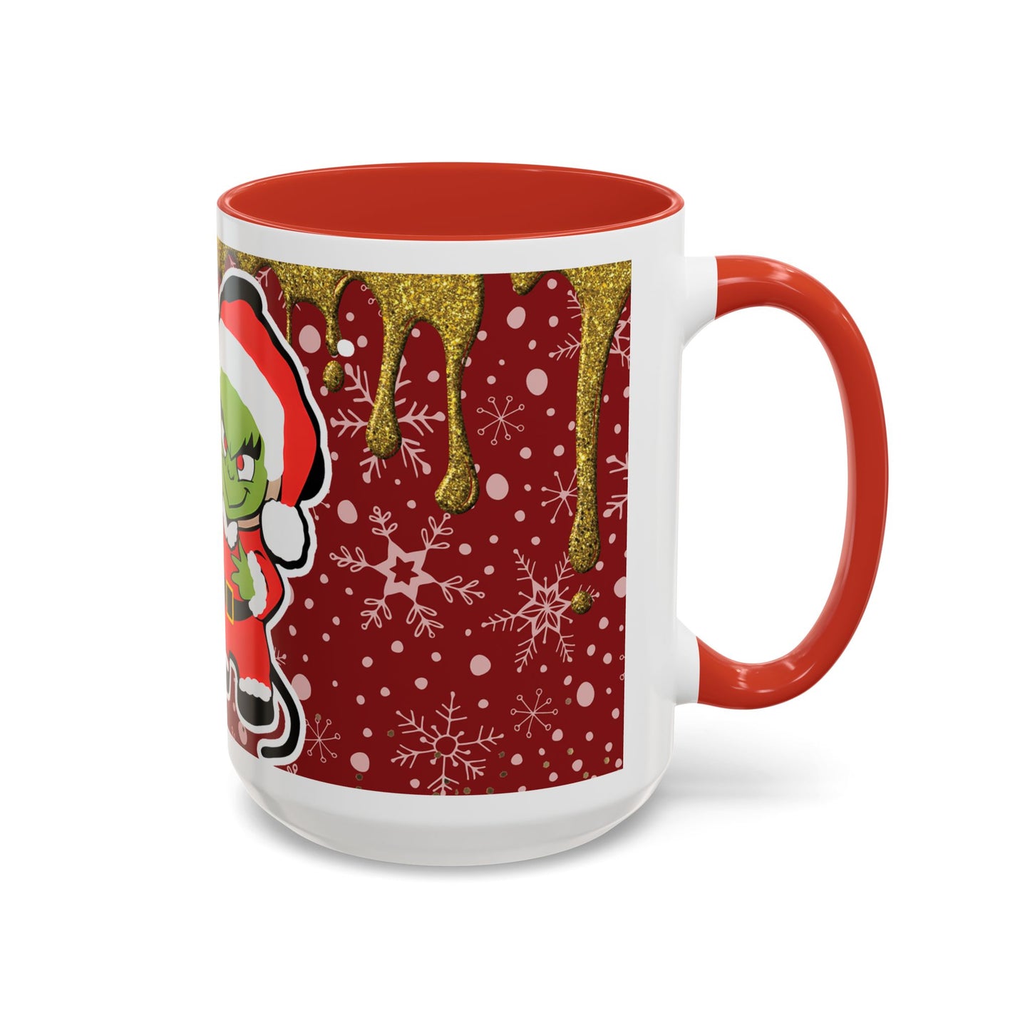 Grinch and Mouse Santa Mug | Accent Coffee Mug 11oz 15oz