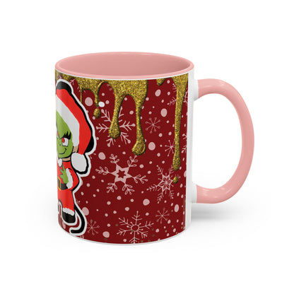 Grinch and Mouse Santa Mug | Accent Coffee Mug 11oz 15oz