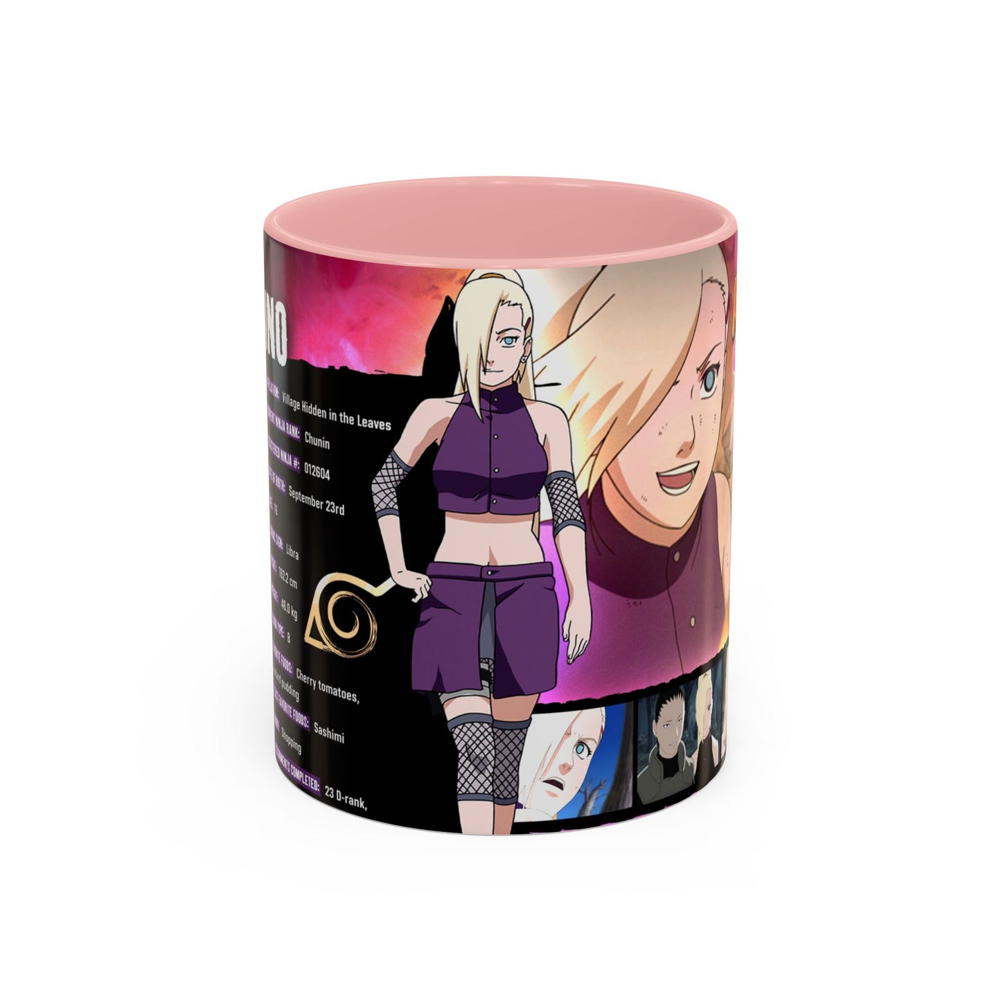 Naruto Shippuden Ino Anime Accent Coffee Mug — 11/15oz