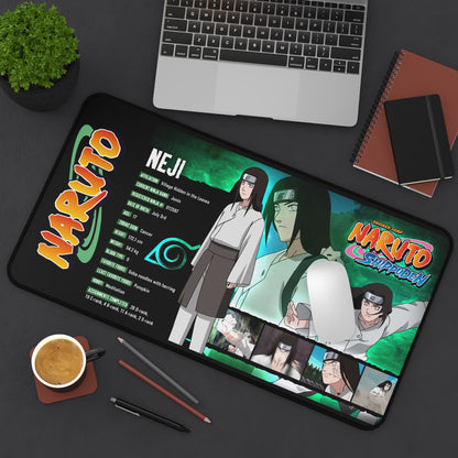 Neji Hyuga Naruto Shippuden Desk Mat | Anime Gaming Mouse Pad