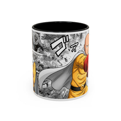 Anime Fist Coffee Mug  Dynamic Manga Collage Accent Mug (11/15 oz)