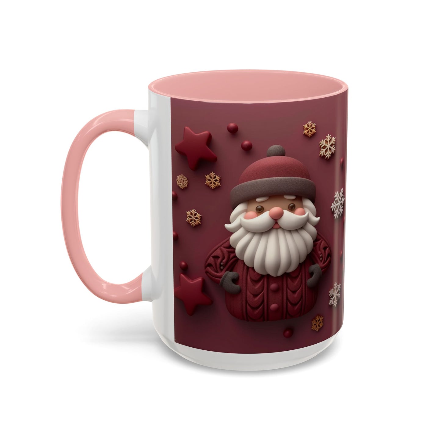 Cute Santa Face Holiday Mug | Christmas Accent Coffee Mug